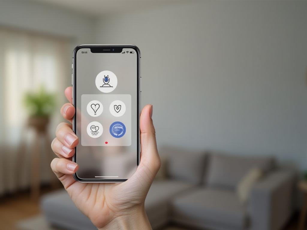 Remote control of home appliances via smartphone app
