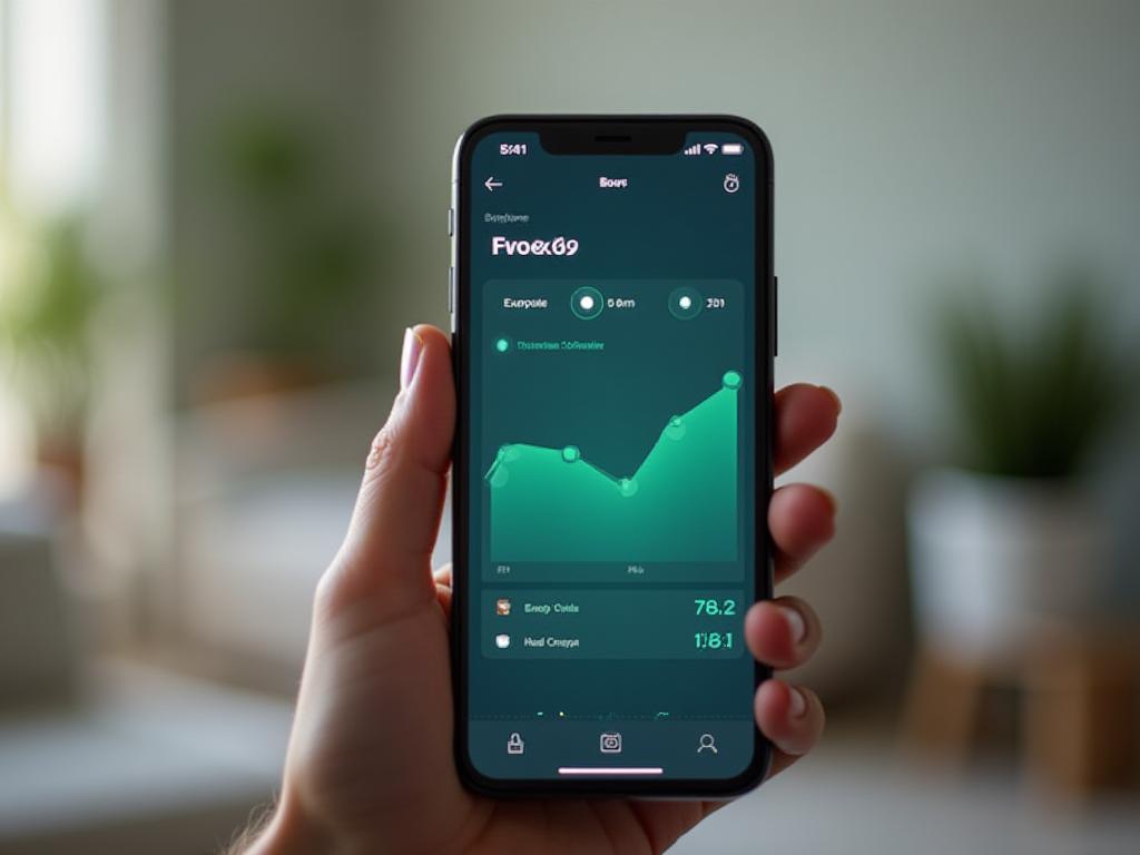 Energy consumption monitoring dashboard on a smartphone